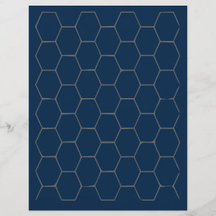 Blue Hexagonal