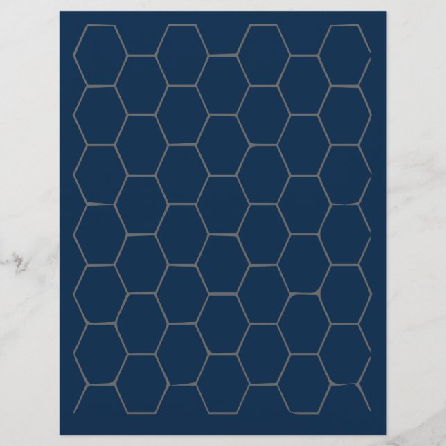 Blue Hexagonal (Vorderseite)