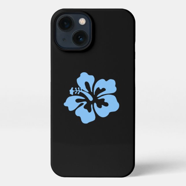 Blue Hibiskus Phone Case iPhone Hülle (Rückseite)