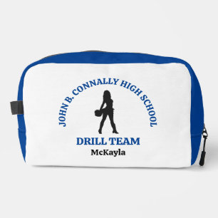 Blue High School Drill Team Tänzerin Personalisier Waschbeutel