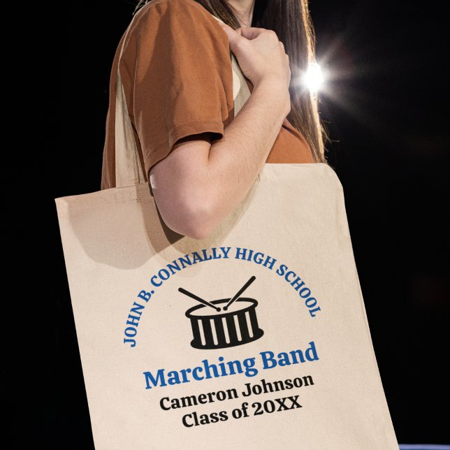 Blue High School Marching Band individuell anpassb Tragetasche (Von Creator hochgeladen)