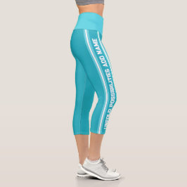 Blue High Waisted Yoga Capris, XS (0-2) Capri Leggings
