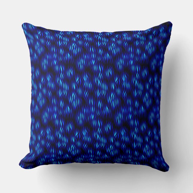Blue Highlights Throw Pillow Kissen (Vorderseite)