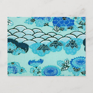 Blue Hills & Blume Postkarte