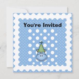 Blue Hippo Individuelle Einladungen zum Geburtstag