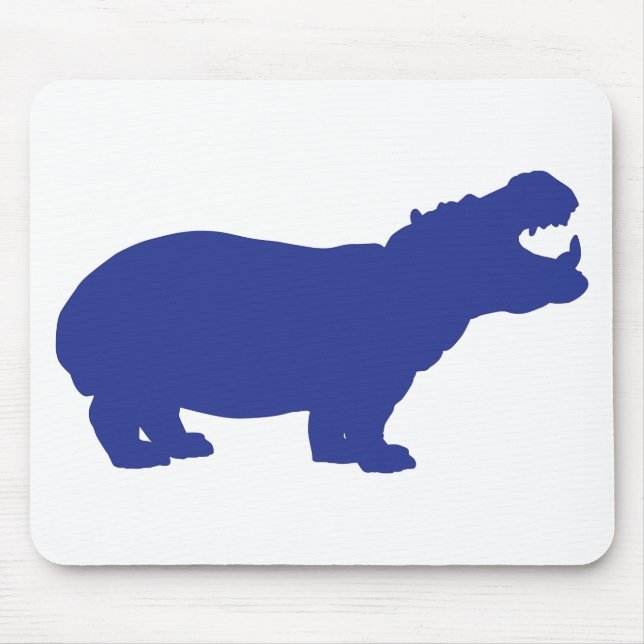 Blue-Hippo Mousepad (Vorne)