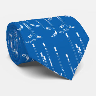 Blue Hockey Sticks Krawatte