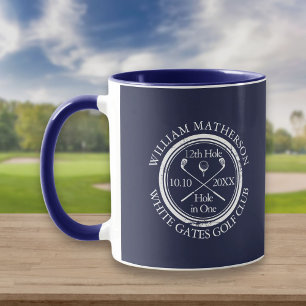 Blue Hole in einer Personalisierten Golf-Tasse Tasse