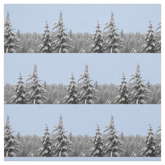 Blue Holiday Fabric Blue Christmas Tree Fabrics Stoff (Muster)