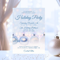 Blue HOLIDAY PARTY Office Company Mitarbeiter