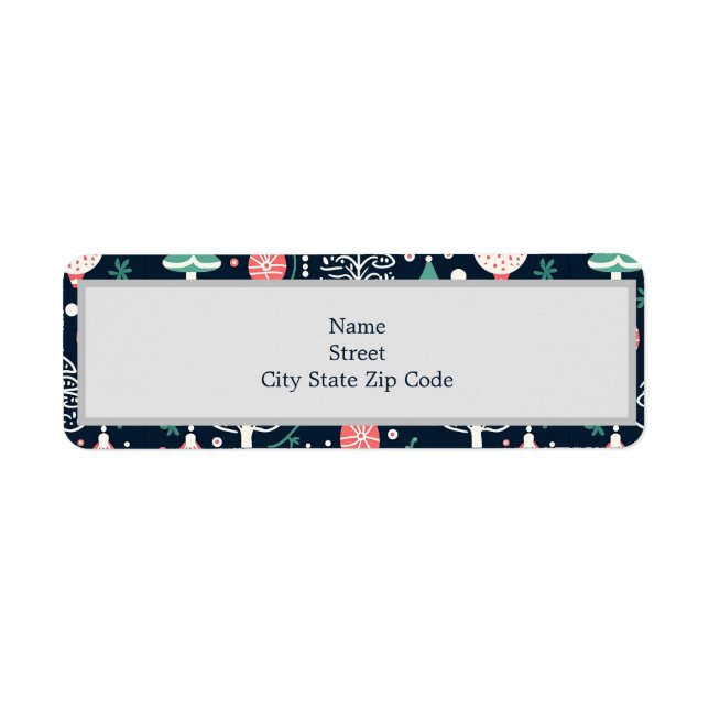 Blue Holiday Print Weihnachten (Vorne)