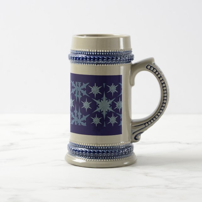 Blue Holiday Stein Tasse (Rechts)