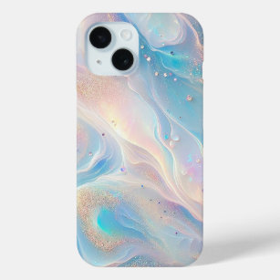 Blue Holographic Opal Gold Glitzer Case-Mate iPhone Hülle