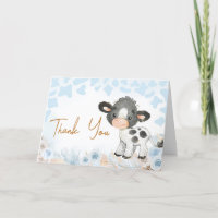 Blue Holy Cow Baby Dusche