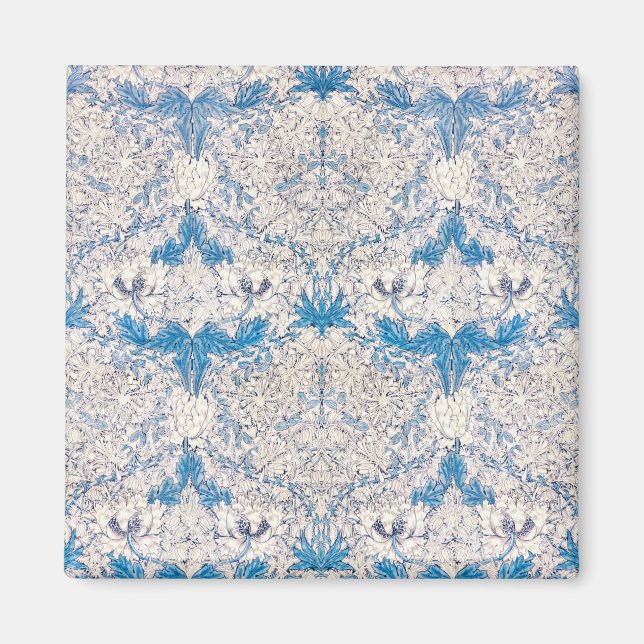 Blue Honeysuckle (von William Morris) Magnet (Vorne)