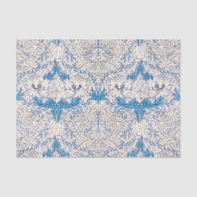 Blue Honeysuckle (von William Morris) Seidenpapier (Vorderseite)