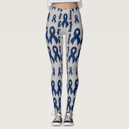 Blue Hope Faith Strength Courage...RA Leggings