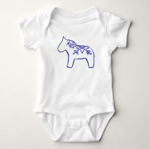 Blue Horse Baby Strampler 12 Monate