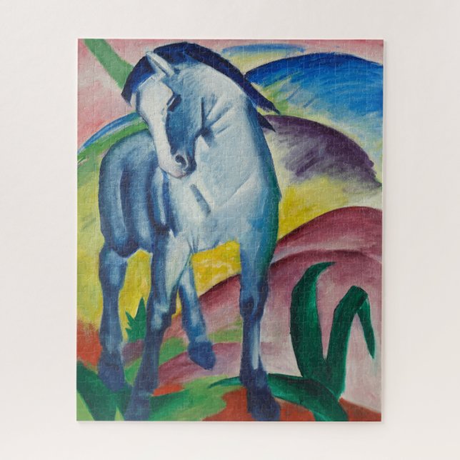 Blue Horse Franz Marc Painting Puzzle (Vertikal)