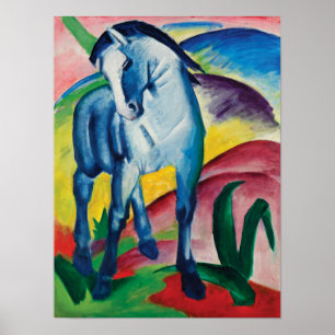 Blue Horse I von Franz Marc Poster