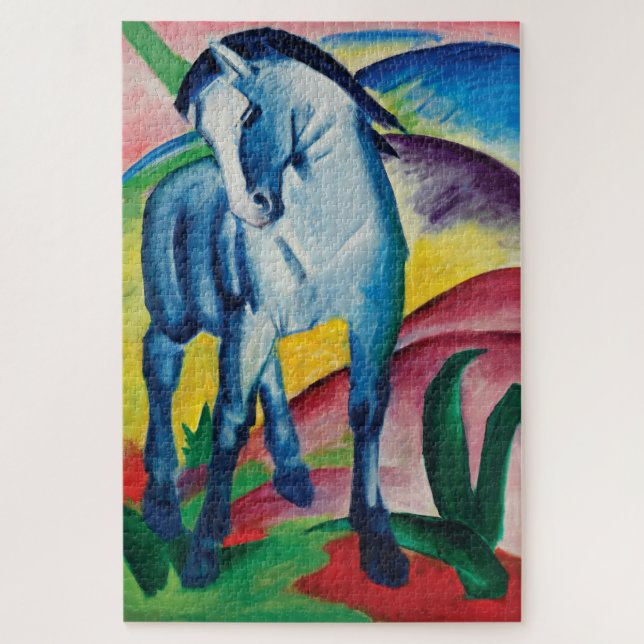 Blue Horse I von Franz Marc Puzzle (Vertikal)