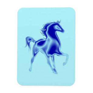 Blue Horse Magnet Custom Colors