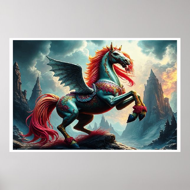 BLUE HORSE POSTER (Vorne)