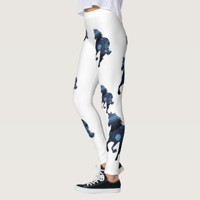 Blue Horses Art Custom Leggings (Links)
