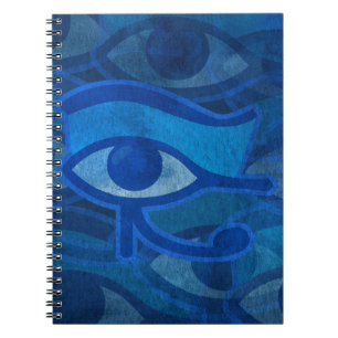 Blue Horus Auge Notizbuch Notizblock