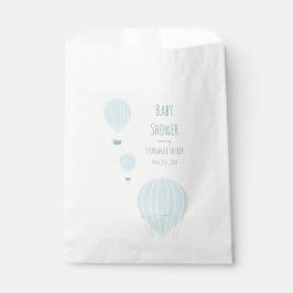 Blue Hot Air Ballon | Babydusche Gesichtsbeutel Geschenktütchen