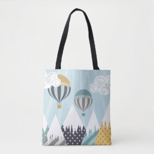 Blue Hot Air Balloons