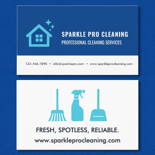 Blue House Clearing Services Logo Modern Visitenkarte