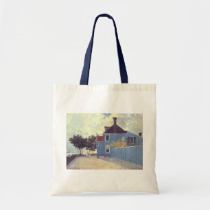 Blue House in Zaandam von Claude Monet Tragetasche