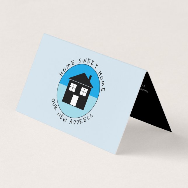Blue House Logo, Änderung der Adresskarte Visitenkarten (Vorderseite)