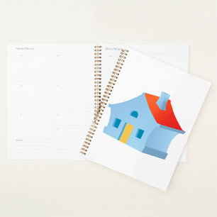 Blue House Spiral Planner Planer