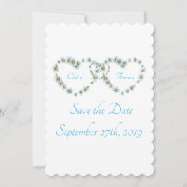 Blue Hübsch Country Heart Script Wedding Save The Date