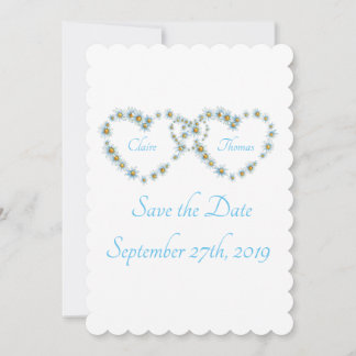 Blue Hübsch Country Heart Script Wedding Save The Date