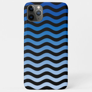 Blue Hues Wavy Stripes Case-Mate iPhone Hülle