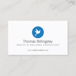 Blue Hummingbird Logo Health Care, Naturopath Visitenkarte