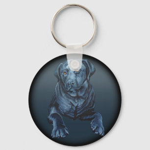 Blue Hund Schlüsselanhänger Blue Lab Kunstgeschenk