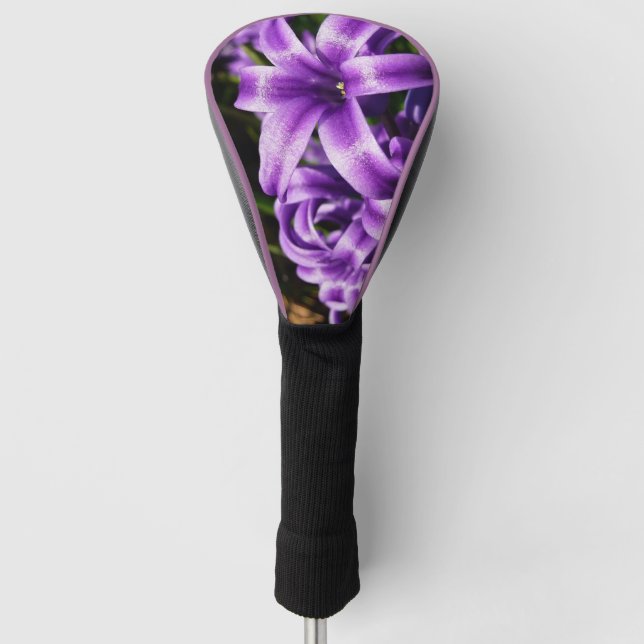 Blue Hyacinth II Spring Floral Golf Headcover (Vorderseite)