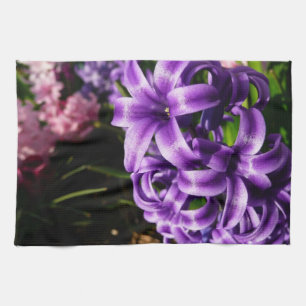Blue Hyacinth II Spring Floral Handtuch