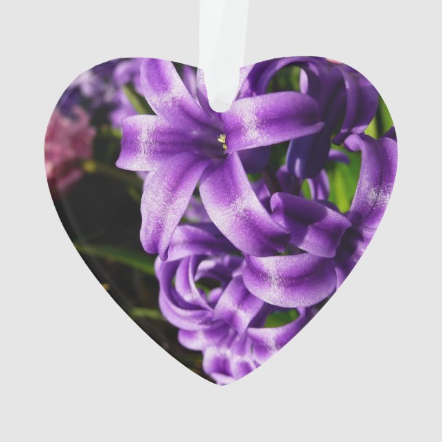 Blue Hyacinth II Spring Floral Ornament (Rückseite)