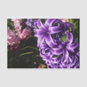 Blue Hyacinth II Spring Floral Seidenpapier