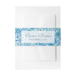 Blue Hydrangea Anspruchsvolle Hochzeit Einladungsbanderole