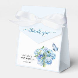 Blue Hydrangea Baby Dusche Vielen Dank Geschenkschachtel