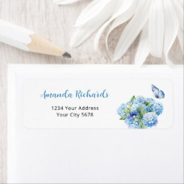 Blue Hydrangea Baby Showadresse