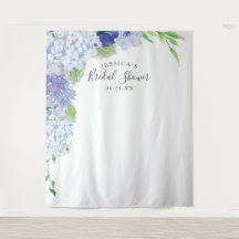 Blue Hydrangea Backdrop - Foto Booth