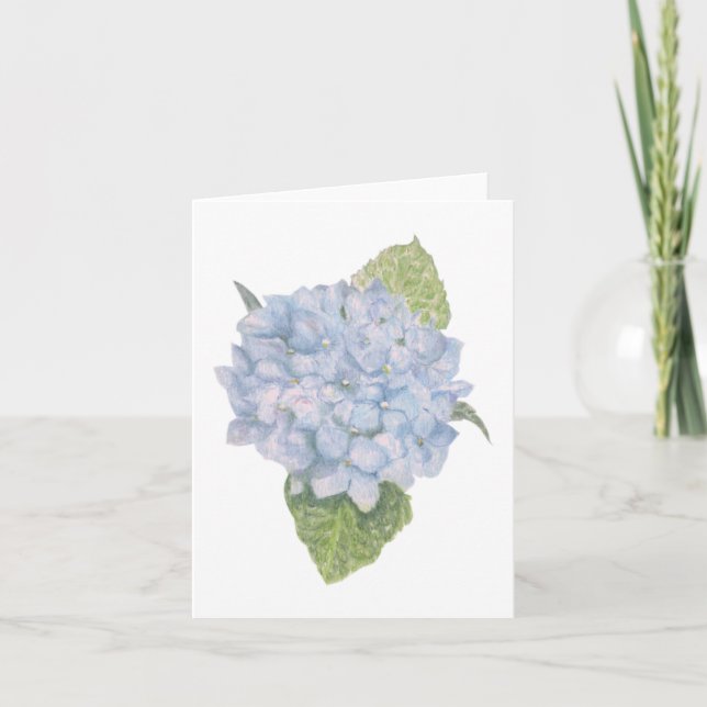 Blue Hydrangea Blank (Vorderseite)