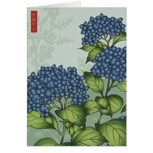 Blue Hydrangea Bloom